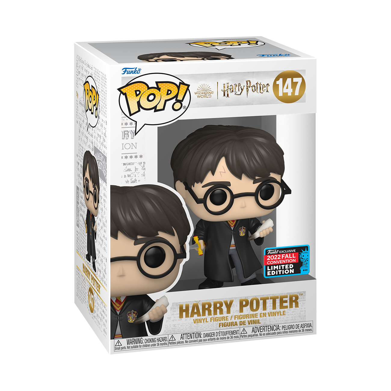 Harry Potter - Harry w/sword &amp; Fang Pop! Vinyl Figure NYCC 2022