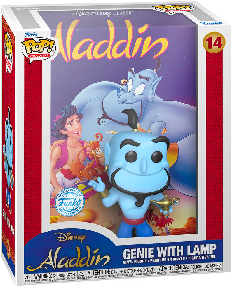 Aladdin (1992) - Genie with Lamp Pop! VHS Covers Vinyl Figure