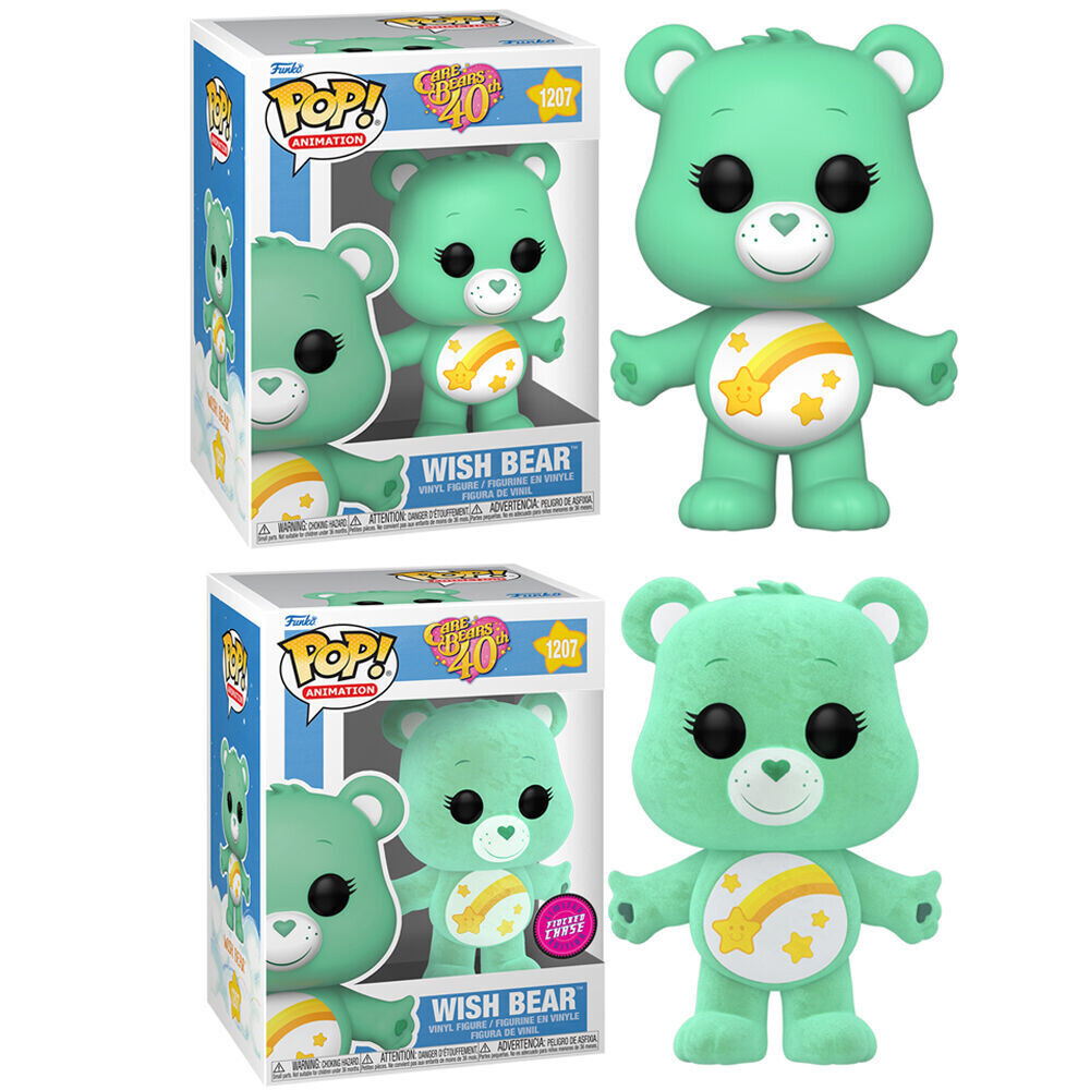 Care Bears Chase -Wish Bear 40th Anniversary Pop! Vinyl Figure Bundle of 6 (set of 6 Pops)