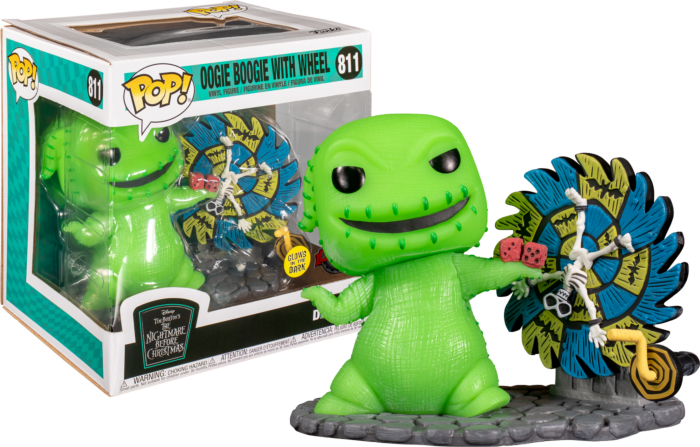 The Nightmare Before Christmas - Oogie Boogie with Spinwheel Glow in the Dark Deluxe Pop! Vinyl Figure