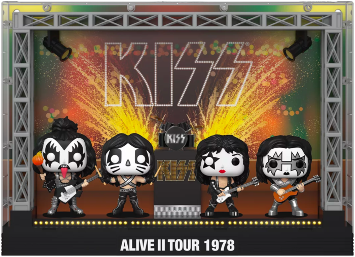 Kiss - Alive II 1978 Tour Deluxe Pop! Moment Vinyl Figure 4-Pack