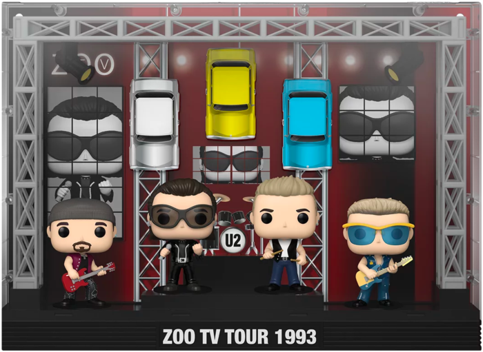 U2 - Zoo TV 1993 Tour Deluxe Pop! Moment Vinyl Figure 4-Pack