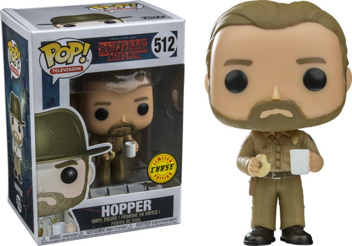 Stranger Things- Hopper Chase with Donut Pop! Vinyl Figure Bundle (set of 6)