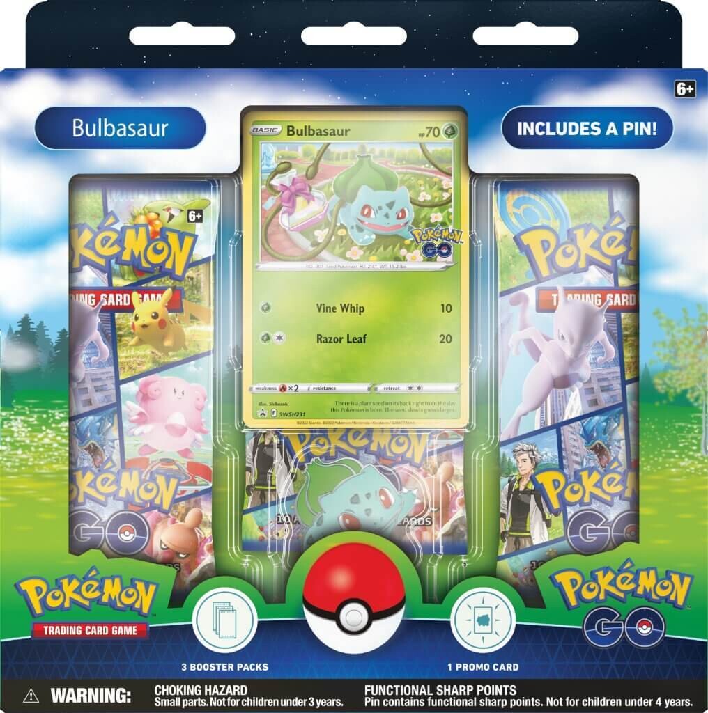 POKEMON TCG Pokémon GO Pin Collection Bulbasaur
