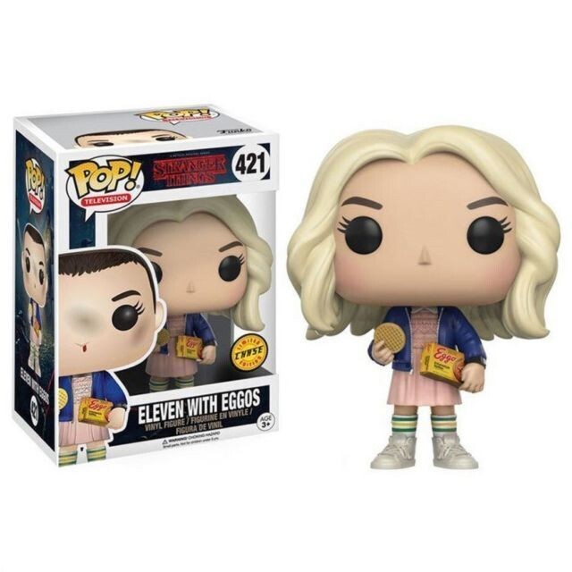 Stranger Things Chase- Eleven with Eggos Pop! Vinyl Figure Bundle of 6 (set of 6 Pops)