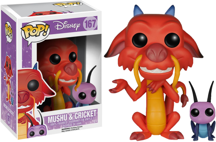 Mulan - Mushu and Cricket Pop! Vinyl Figure