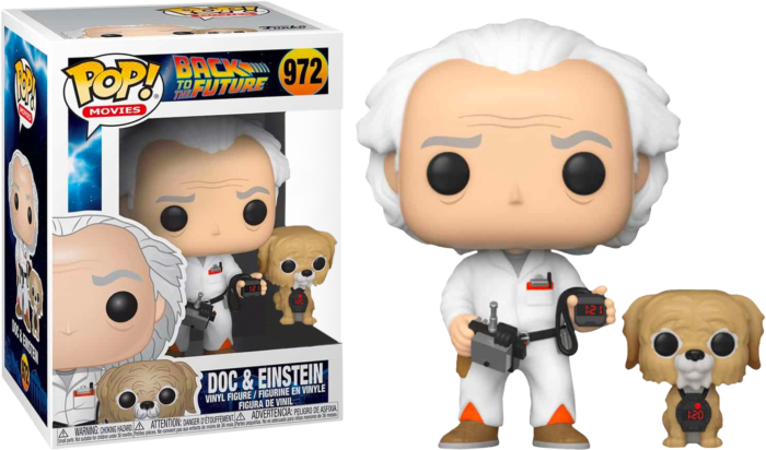 Back to the Future - Doc Emmett Brown with Einstein Pop! Vinyl Figure