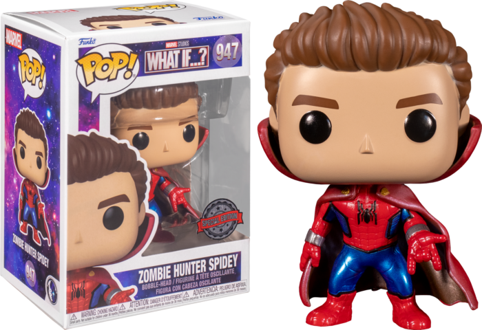 Marvel: What If…? - Zombie Hunter Spidey Unmasked Pop! Vinyl Figure