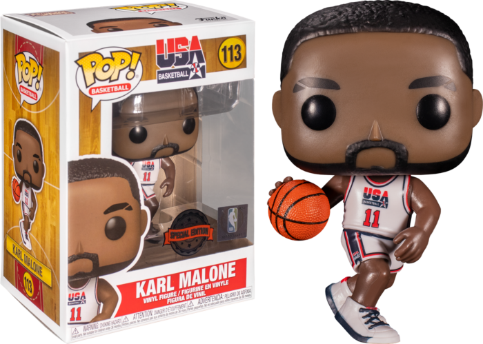 NBA Basketball - Karl Malone 1992 Team USA Jersey Pop! Vinyl Figure