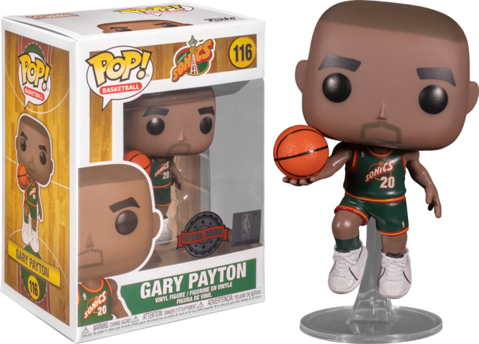 NBA Basketball - Gary Payton Seattle SuperSonics 1996 Away Jersey Pop! Vinyl Figure