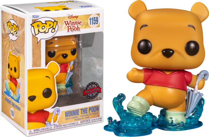 Winnie the Pooh - Pooh with Rain Boots &amp; Umbrella Pop! Vinyl Figure