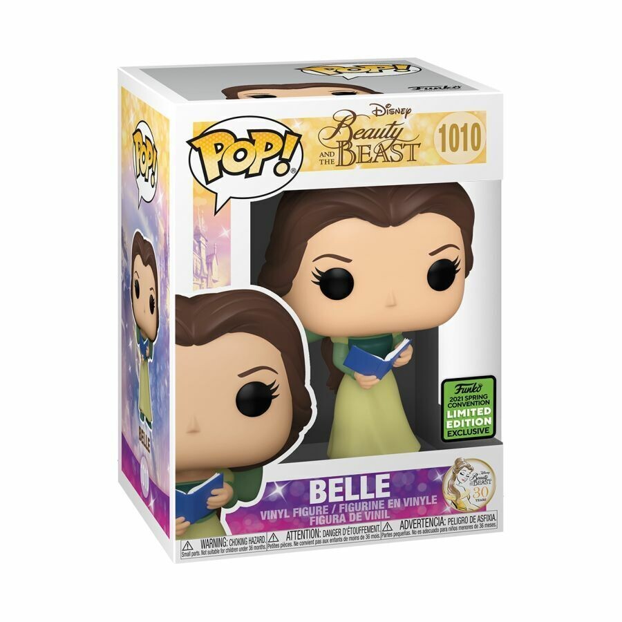 Beauty and the Beast - Belle Green Dress with Book ECCC 2021 Exclusive Pop! Vinyl Figure