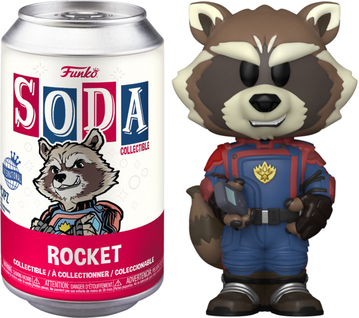 Guardians of the Galaxy Vol. 3 - Rocket SODA Vinyl Figure in Collector Can (International Edition)