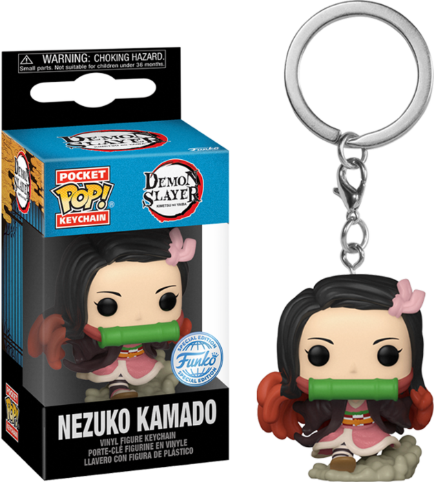 Demon Slayer - Nezuko Kamado Running Pocket Pop! Vinyl Keychain
