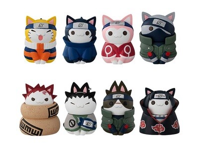 Naruto Nyaruto! Mega Cat Project Cats of Konoha Box of 8 Figures
