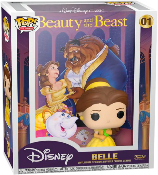 Beauty and the Beast - Belle with Mirror Pop! VHS Covers Vinyl Figure