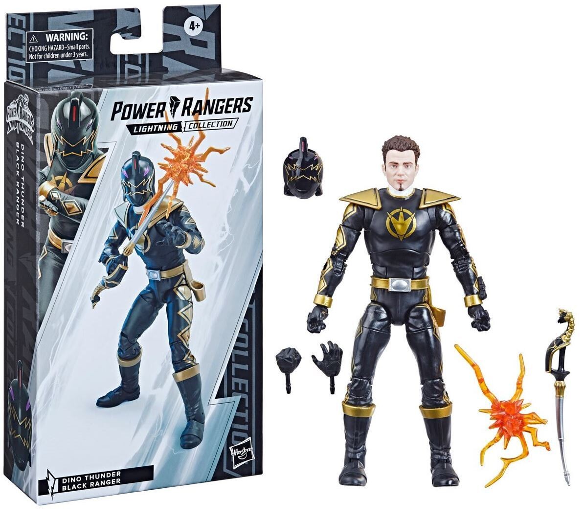 Power Rangers Lightning Collection Dino Thunder Black Ranger 6-Inch Action Figure