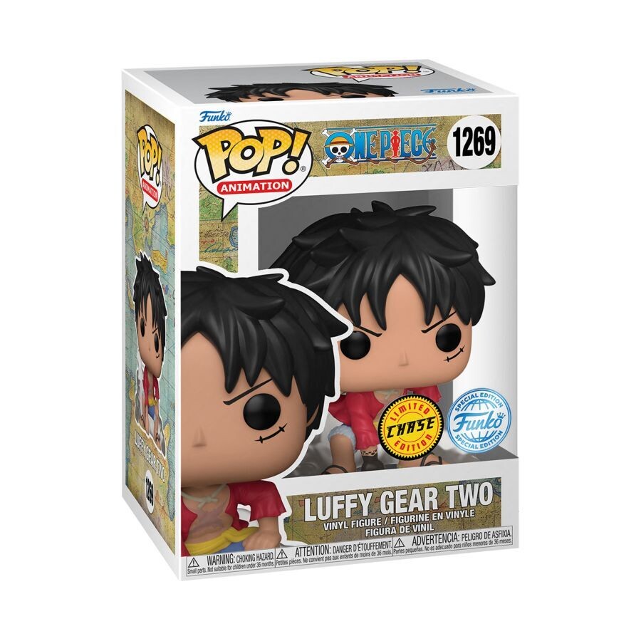 One Piece - Luffy Gear Two Chase Pop! Vinyl  Figure Bundle of 6 (set of 6 Pops)