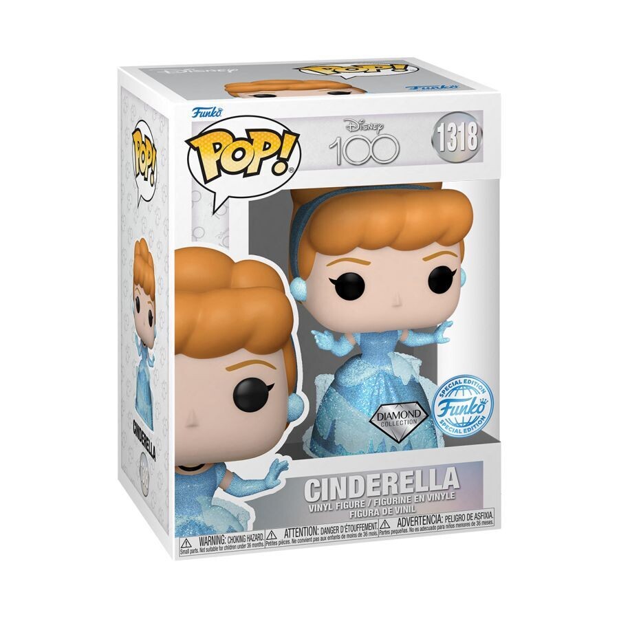 Disney: D100 - Cinderella Diamond Glitter Pop! Vinyl Figure