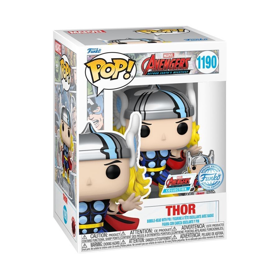 Marvel Comics - Thor Avengers 60th Pop! Vinyl with Pin Figure