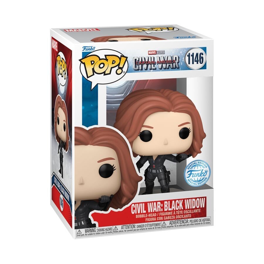 Captain America 3: Civil War - Black Widow Build-A-Scene Pop! Vinyl Figure