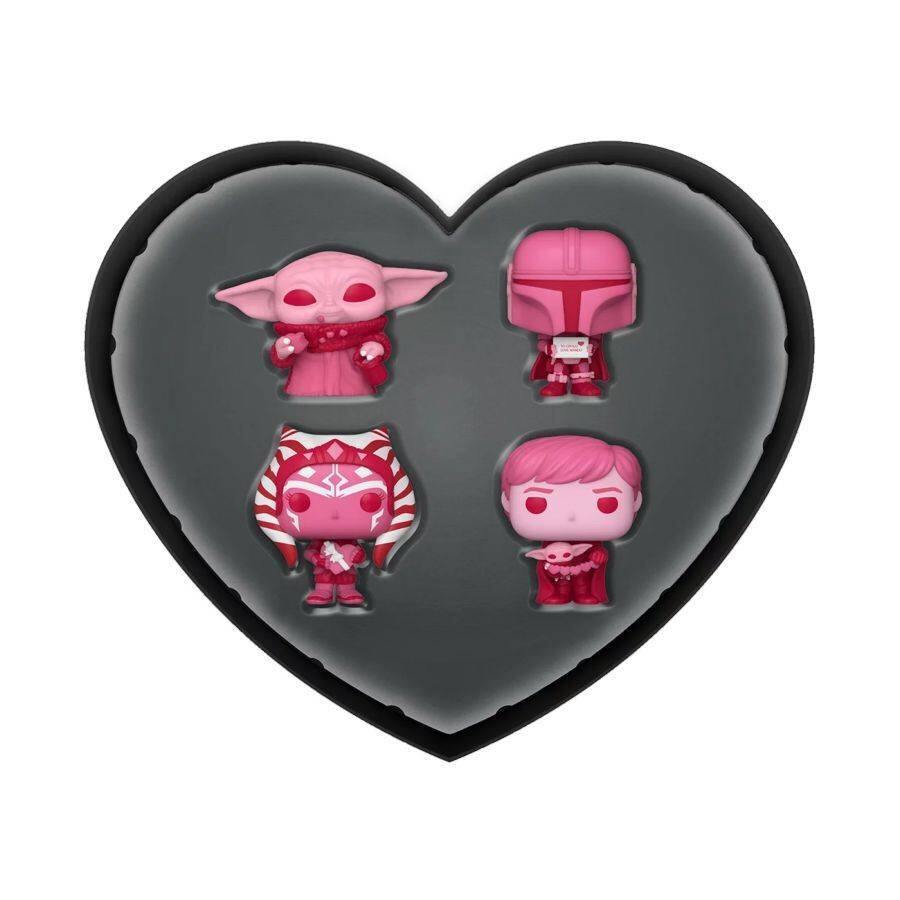 Star Wars: The Mandalorian - Valentines Day Pocket Pop! Vinyl 4-Pack Figure