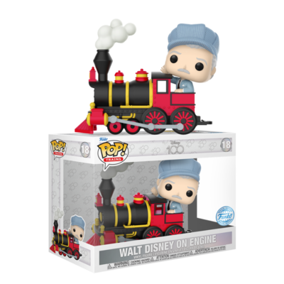 Disney 100th - Walt Disney on Engine Pop! Train Vinyl Figure