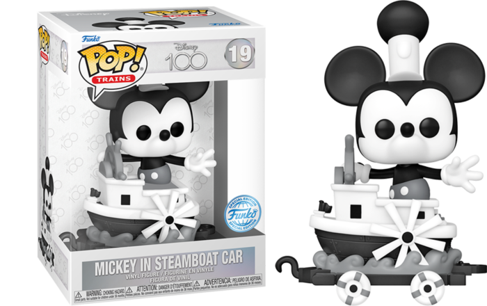 Disney: D100 - Mickey in Steamboat Car Pop! Train Vinyl Figure