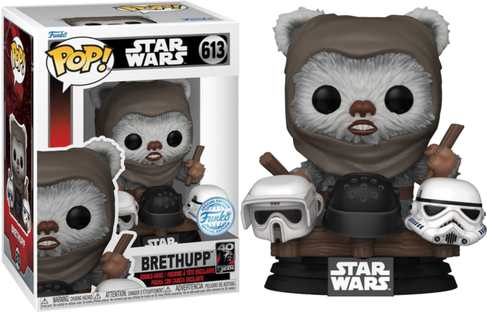Star Wars Episode VI: Return of the Jedi - Brethupp (Ewok Drummer) 40th Anniversary Pop! Vinyl Figure