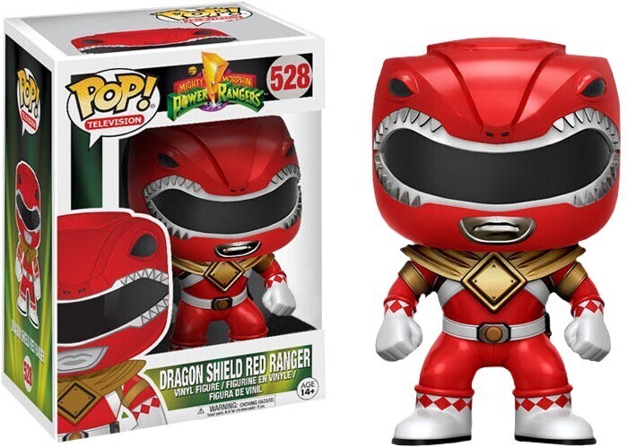 Power Rangers - Red Ranger With Dragon Sheild Pop! Vinyl Figure