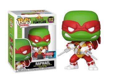 Power Rangers x Teenage Mutant Ninja Turtles - Raphael as Red Ranger Pop! Vinyl Figure