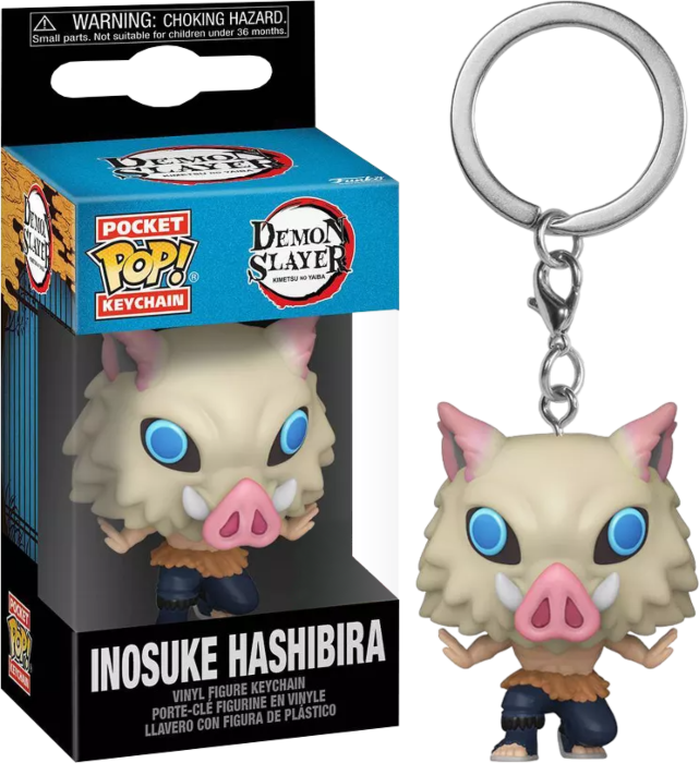Demon Slayer - Inosuke Hashibira Beast Breathing 7th Form Pocket Pop! Vinyl Keychain