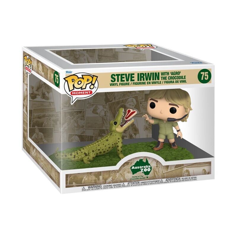 The Crocodile Hunter - Steve Irwin with Agro Pop! Moment Vinyl Figure