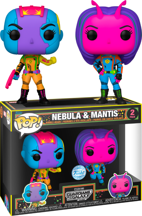 GotG 3 - Nebula &amp; Mantis Blacklight Pop! 2-Pack Figure