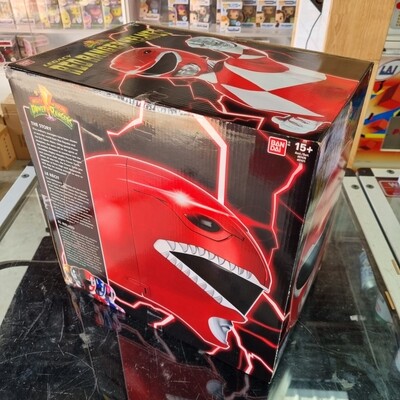 POWER RANGERS - LEGACY RED RANGER REPLICA HELMET Full Size Helmet Bandai 1:1 (Second Hand)