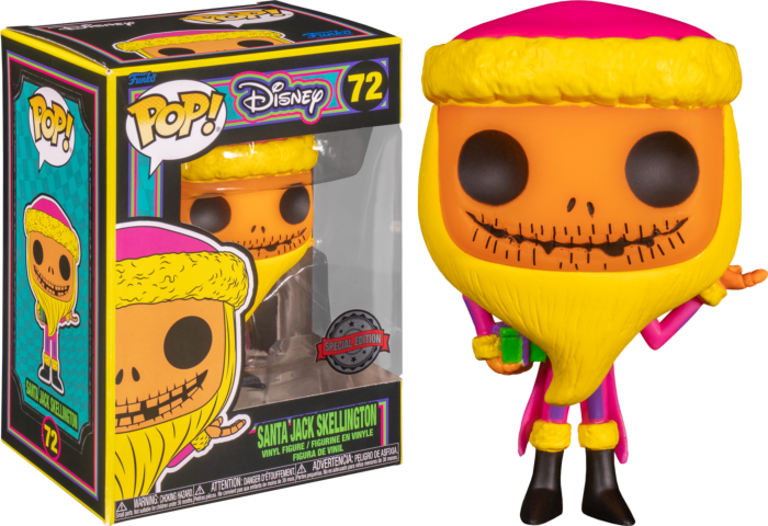 Pop Nightmare Before Chrismas Jack Blacklight Vinyl Figure By