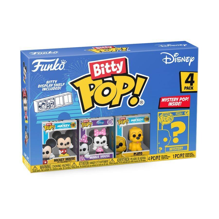 Disney - Mickey &amp; Friends Bitty Pop! 4-Pack Vinly Figure
