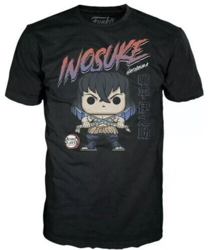 Funko Pop! T-Shirt Demon Slayer- Inosuke Unmasked Pop! Tees (Size M)