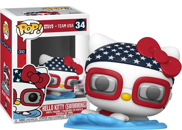 Saniro- Hello Kitty X Sports Team USA- Swimming Pop! Vinyl Figure