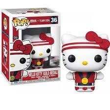 Saniro- Hello Kitty X Sports Team USA- Gold Medal Pop! Vinyl Figure (Box Damaged)