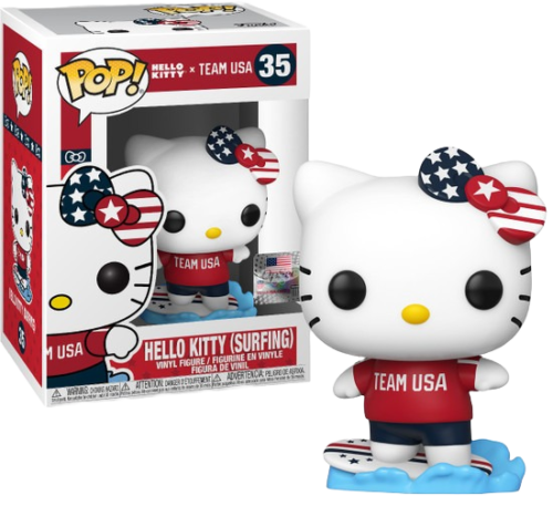 Saniro- Hello Kitty X Sports Team USA- Surfing Pop! Vinyl Figure