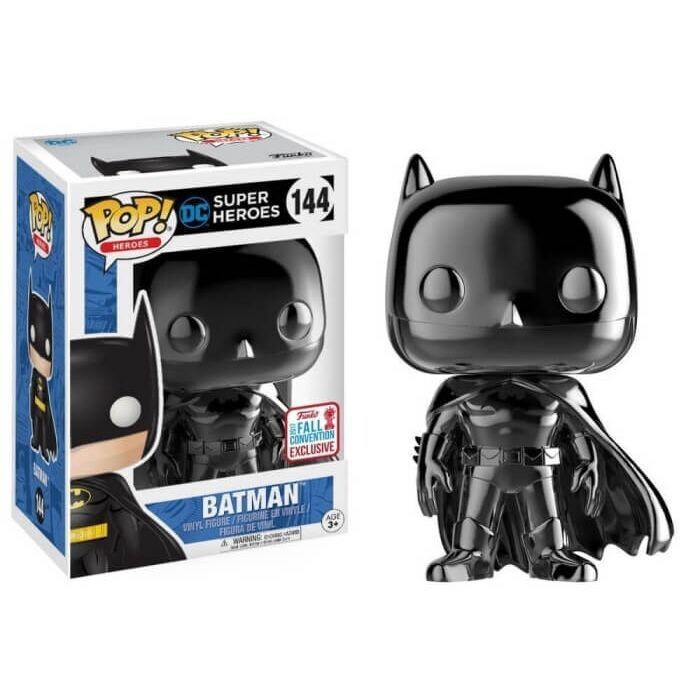 DC SUper Heroes- Batman Black Chrome Pop! Vinyl Figure (2017 Fall Convention Exclusive)