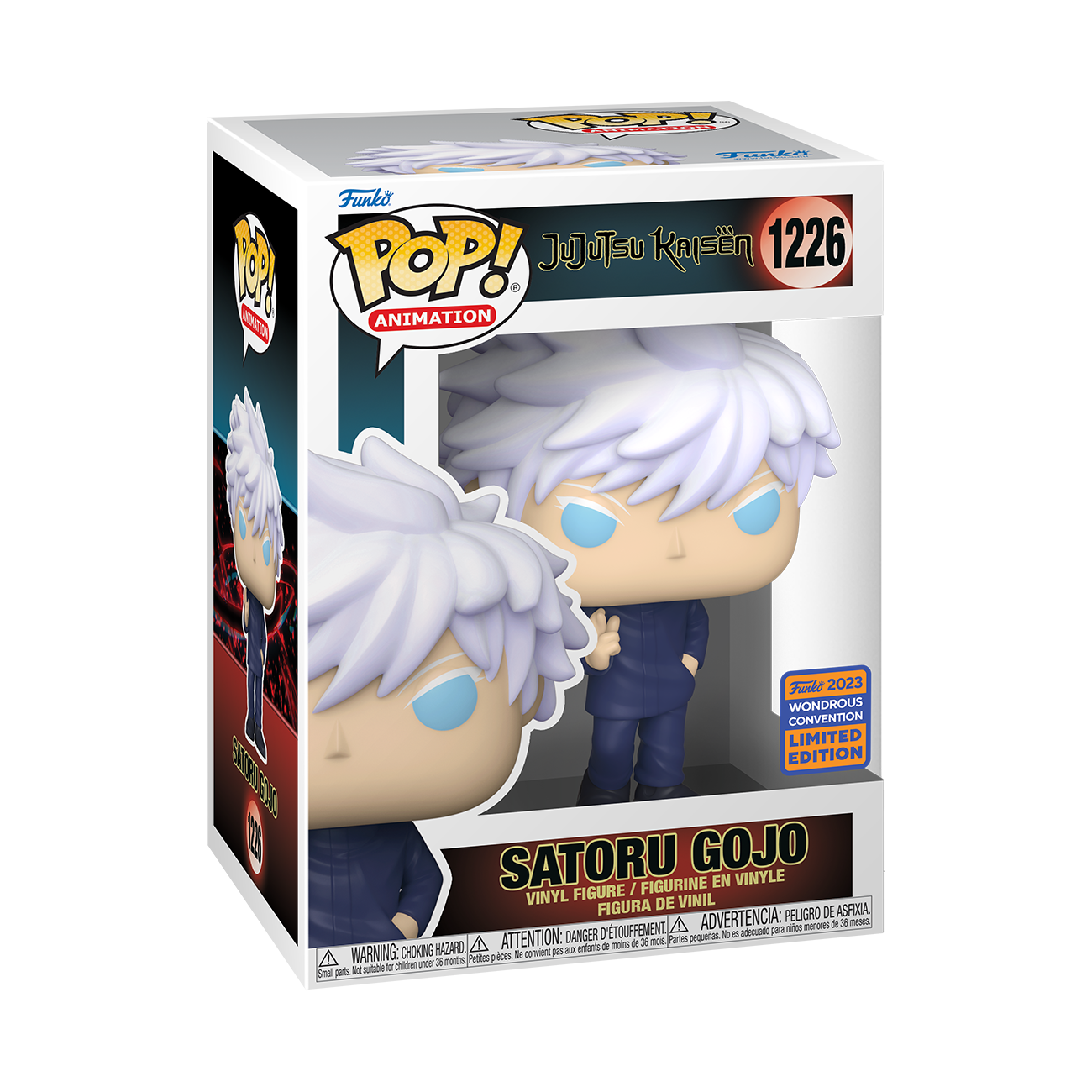 Jujutsu Kaisen- Gojo Unamsked Pop! Vinyl Figure (Wondrous Comic Con Exclusive 2023)