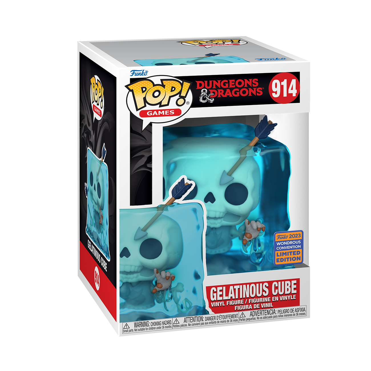 Dungeons &amp; Dragons- Blue Gelatinous Cube Pop! Vinyl Figure (Wondrous Comic Con Exclusive 2023)