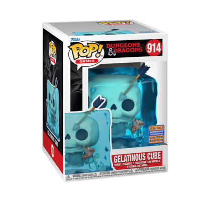 Dungeons &amp; Dragons- Blue Gelatinous Cube Pop! Vinyl Figure (Wondrous Comic Con Exclusive 2023)