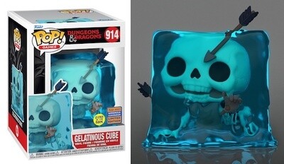 Dungeons &amp; Dragons- Blue Gelatinous Cube Glow In The Dark Pop! Vinyl Figure (Wondrous Comic Con Exclusive 2023) (1 Per Customer) (Imported)