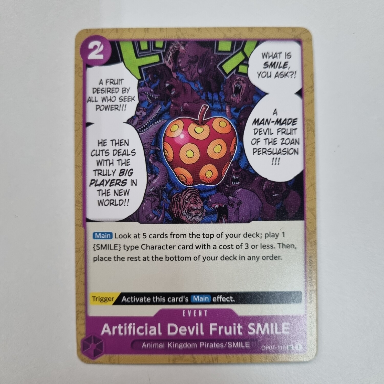 One Piece Card Artificial Devil Fruit SMIlE OP01116