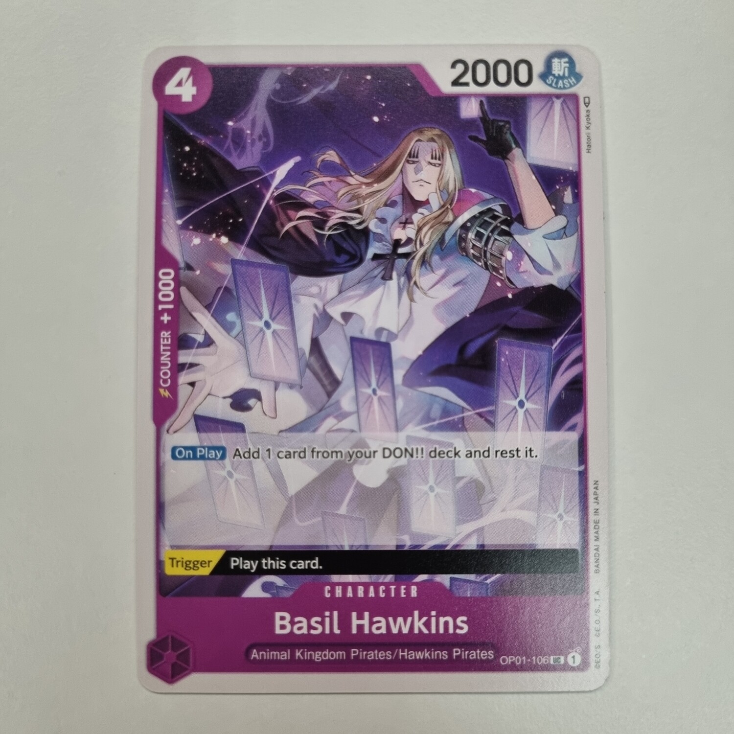 One Piece Card Basil Hawkins OP1106