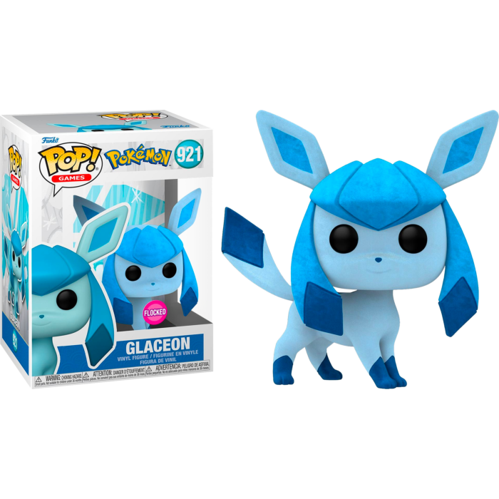 Pokemon - Glaceon Flocked Pop! Vinyl Figure