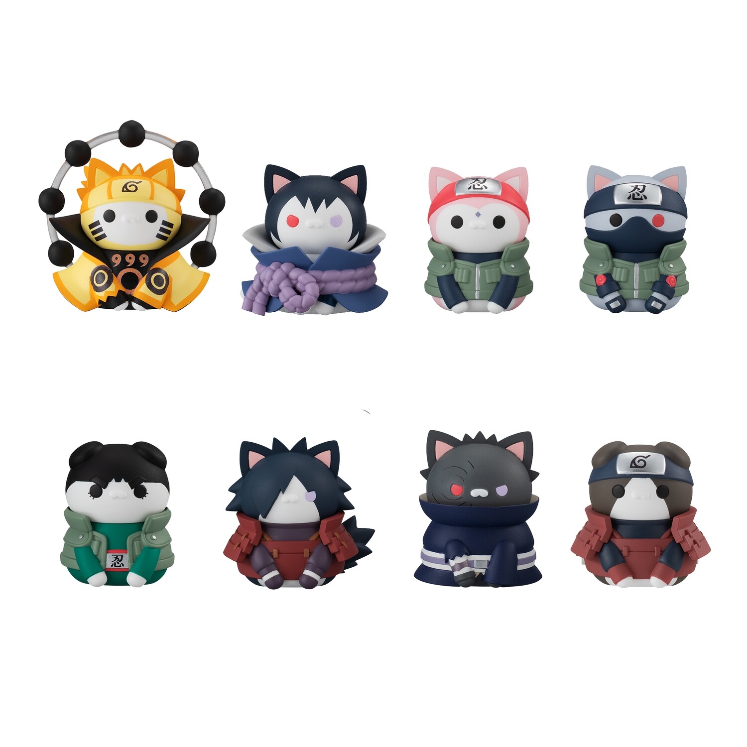 NARUTO SHIPPUDEN - MEGA CAT PROJECT - NYARUTO! LAST BATTLE VER. COMPLETE SET OF 9